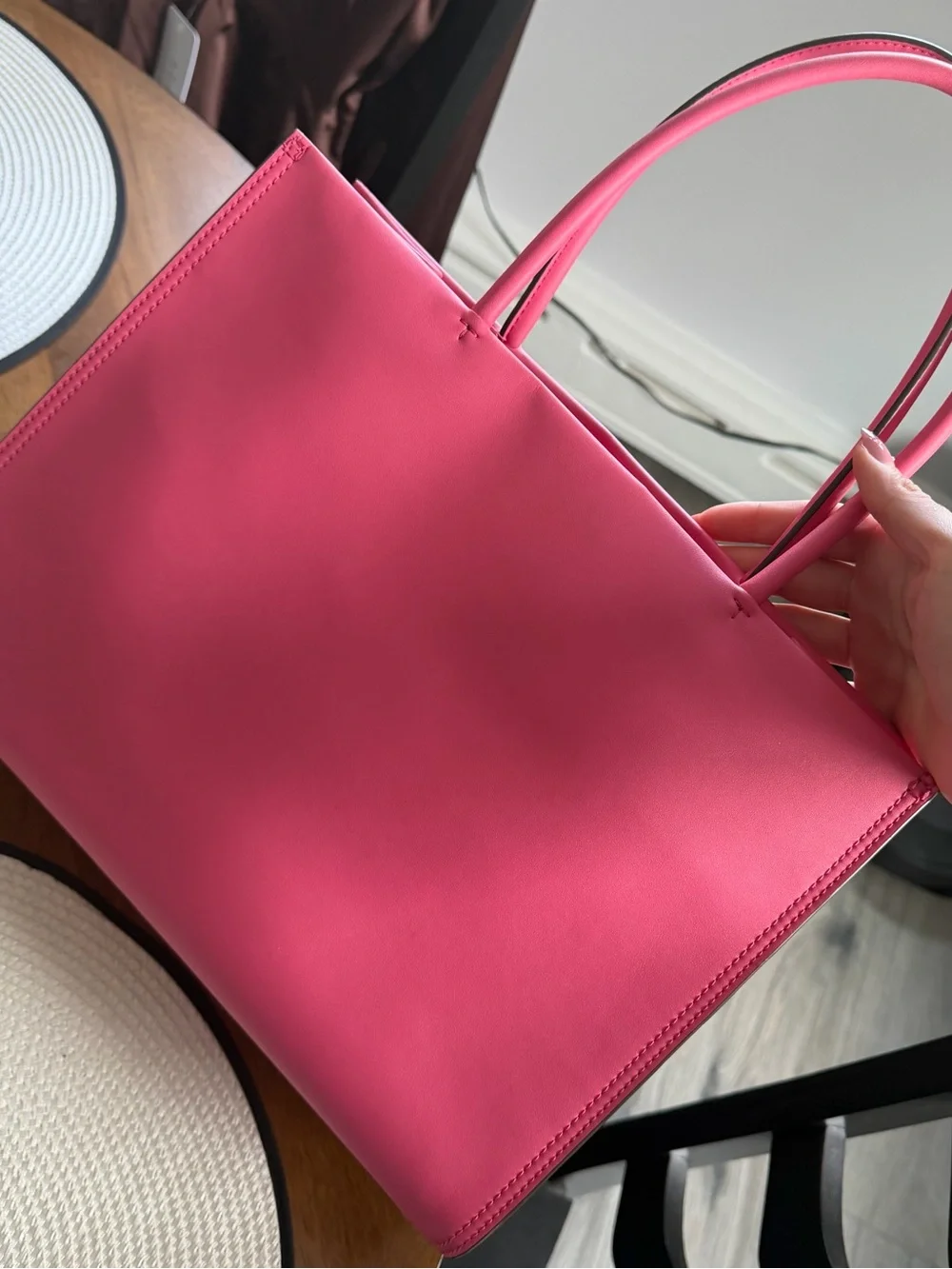 Tory Burch Ella Bio Tote in Pink Love with crossbody strap
